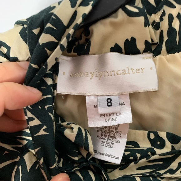 Anthropologie (brand is Corey Lynn Calter) graffiti style skirt with bow - Picture 4 of 6